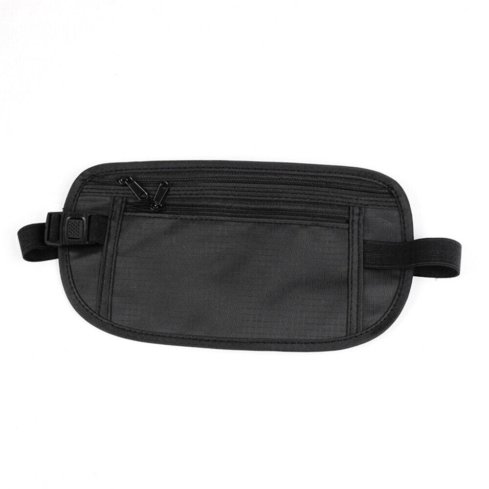 Travel Passport Waist Money Security Bag Pouch Belt Secure Ticket & Card Wallet