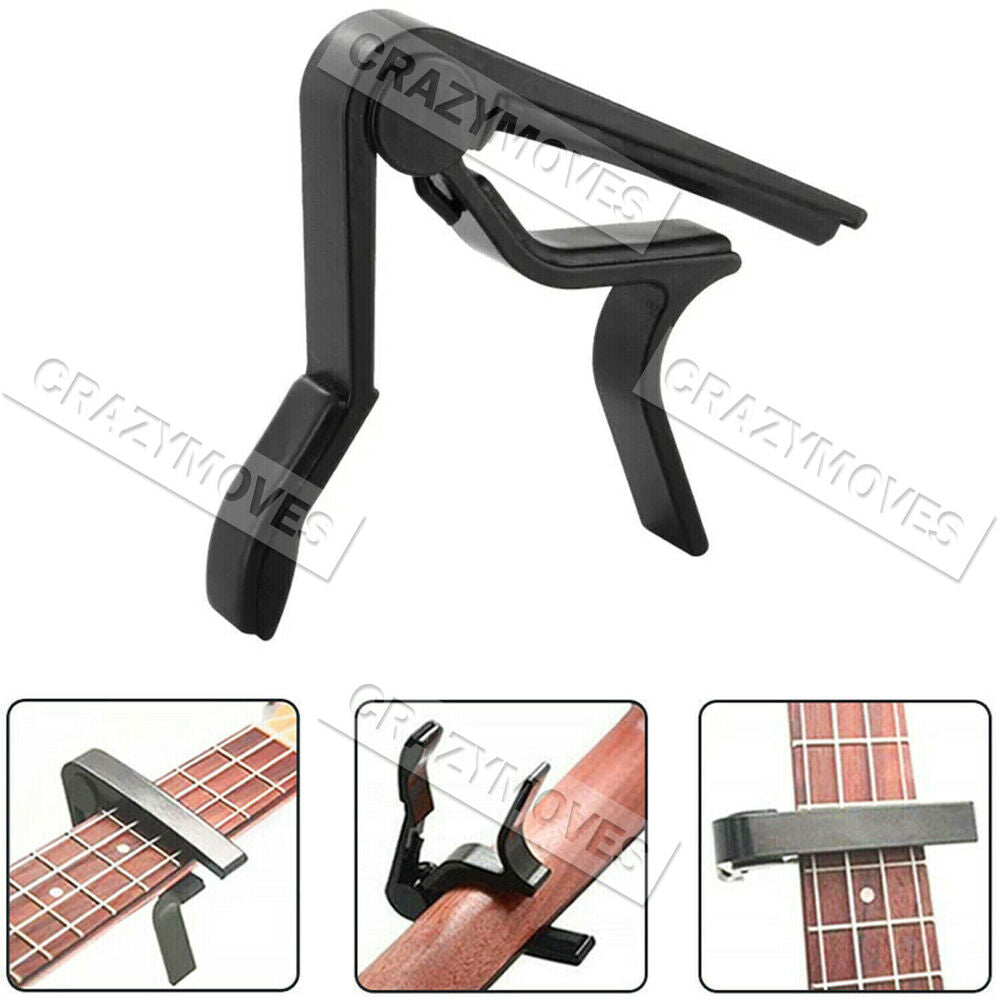 Premium Alloy Capo Quick Change Trigger Clamp for Guitar Banjo Ukulele