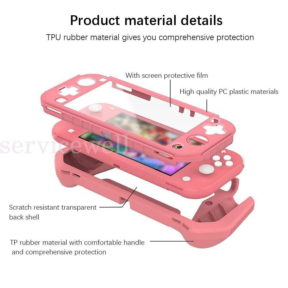 Soft TPU Case Protective Full Cover Shell For Nintendo Switch Lite Game Console