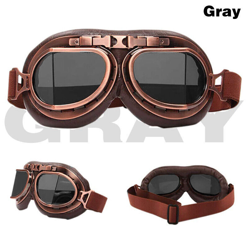 Retro Vintage Motorcycle Racing Goggles Motocross ATV Dirt Bike Off-road Eyewear