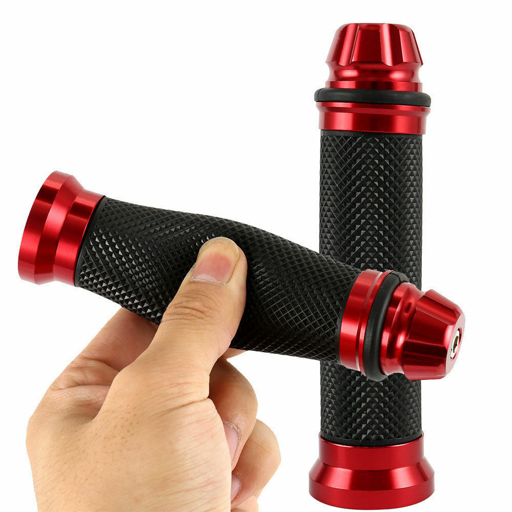 Motorcycle 7/8" Red Handlebar Hand Grips For Honda CBR600 f4i CBR600RR CBR929RR