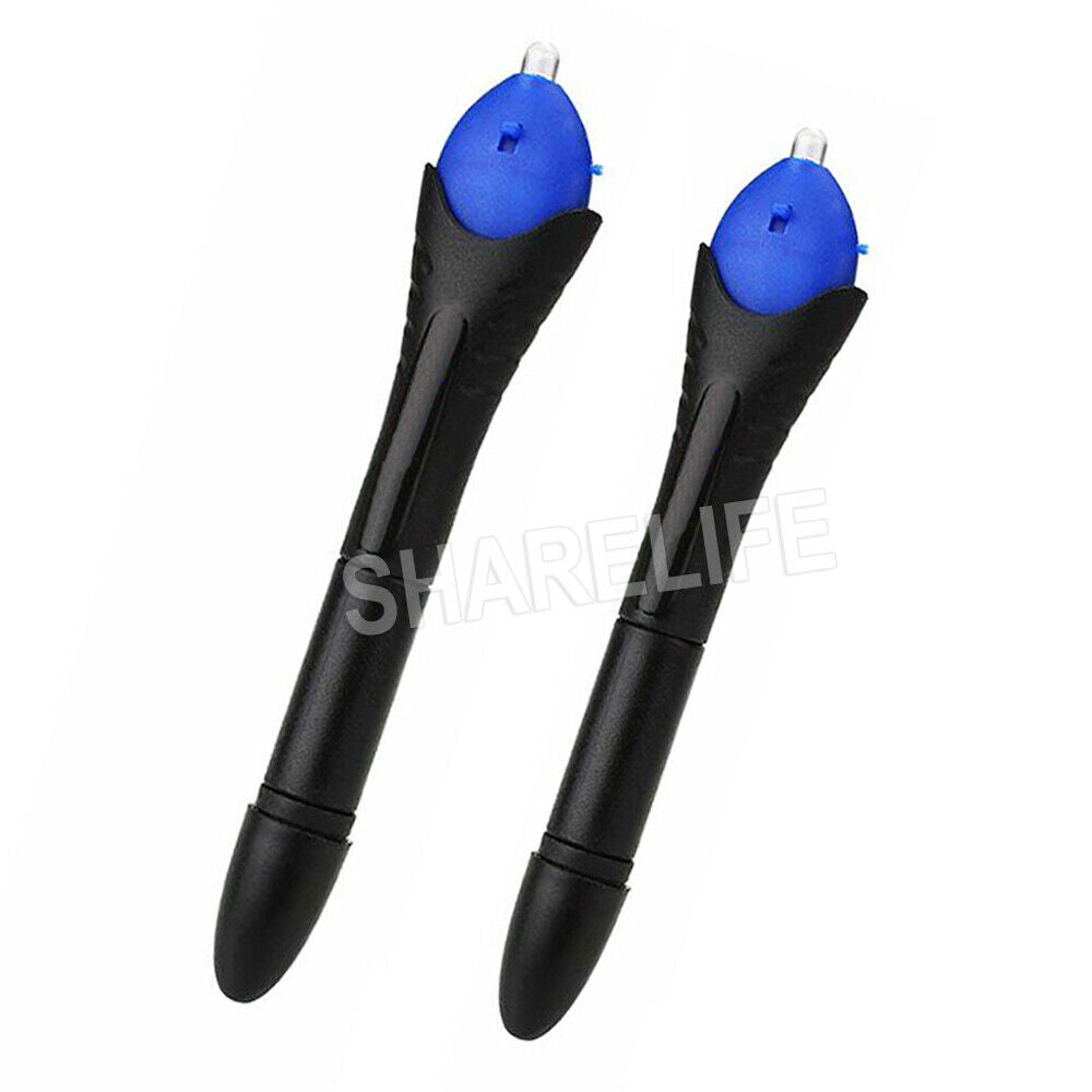 2x Quick 5 Second Fix UV Light Liquid Glass Welding Compound Glue Repair Pen