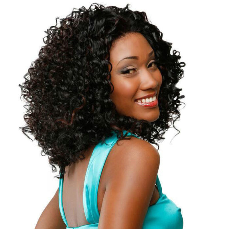 Long Full Wavy Front Lace Wig Afro Kinky Curly Natural Hair Wigs Women Black new