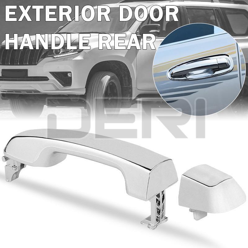 REAR LH/RH Outer Door Handle for Toyota Prado J150 Series 2009-2020 Black/Chrome