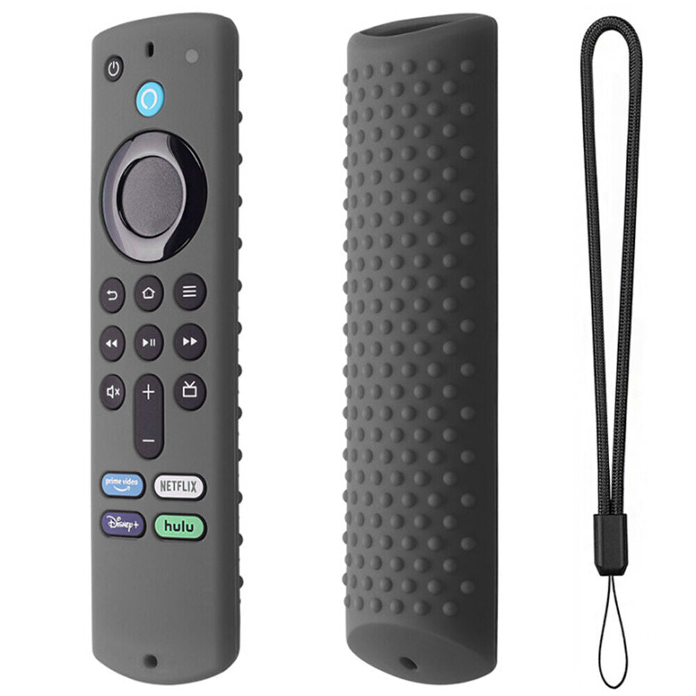 Remote Control Cover w/ Lanyard for Fire TV Stick 3rd Gen (Dark Gray)