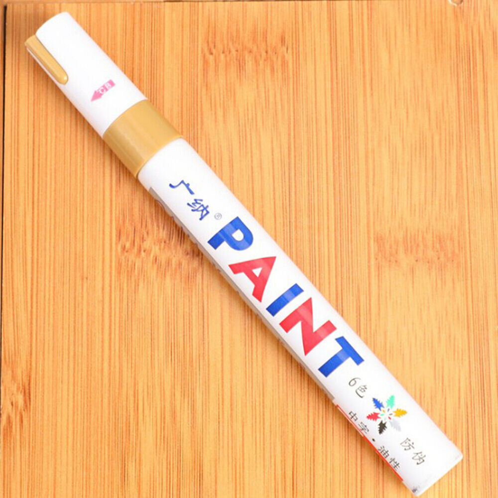 Waterproof Paint Pen Marker 12 Colours For Car Tyre Tire Metal Permanent Pen