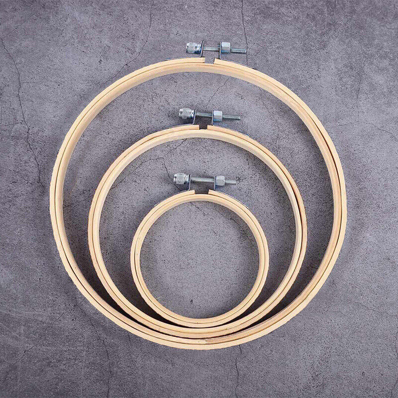 3-10 Inch Bamboo Embroidery Hoops Round Loop Circle Craft Cross Stitch Hoop Part