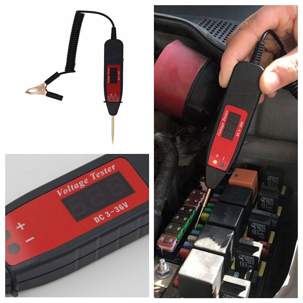 Heavy Duty Automotive Car CIRCUIT TESTER Wire Test Lamp Light Probe Tool 12V 24V