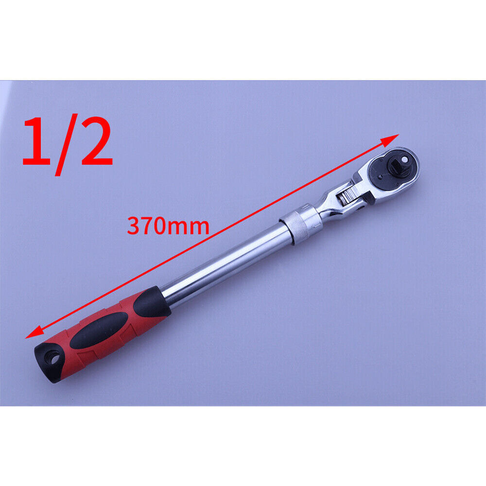 1/4" 3/8'' 1/2'' Flex Head Socket Ratchet Wrench Extendable Ratchet Auto Repair