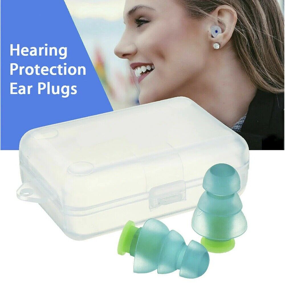 Soft Silicone Ear plugs Reusable Noise Cancelling Ear plugs For Sleeping Study