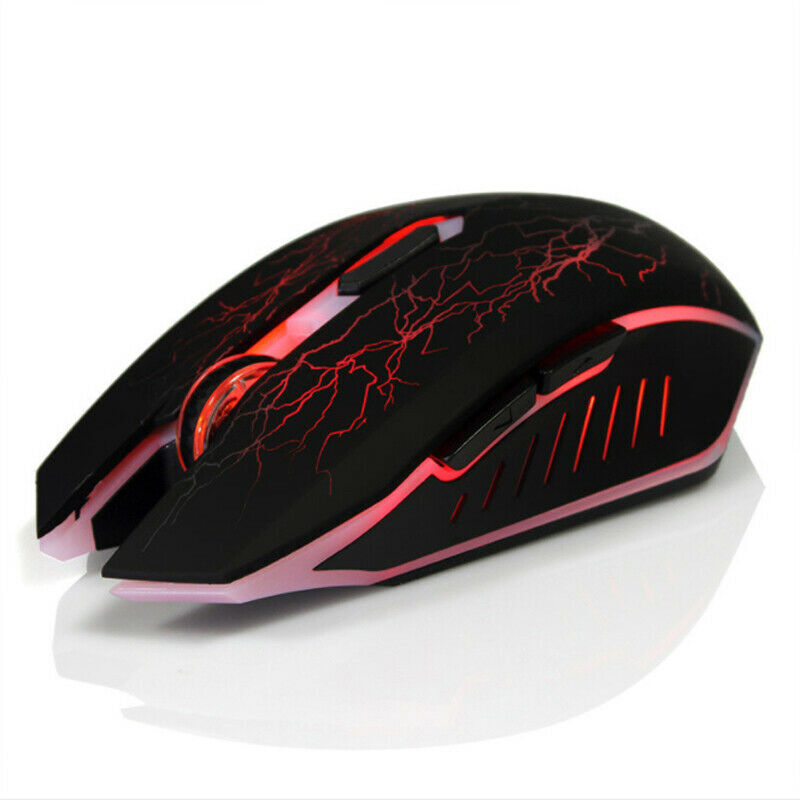 Wireless Gaming Mouse USB Optical Silent Rechargeable for Mac/PC/Laptop CS