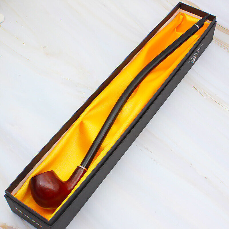 Long Wooden Wood Modern Tobacco Smoking Pipe Churchwarden Smoke Pipes