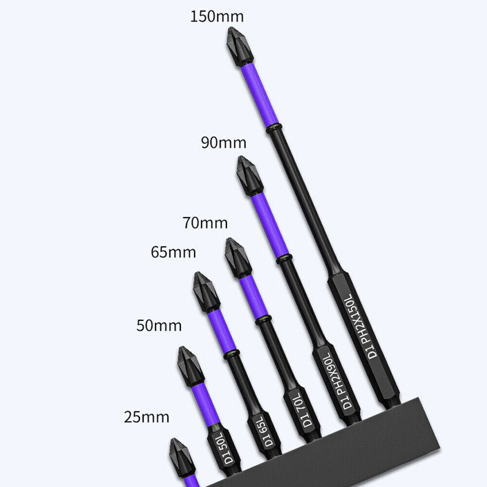 High Hardness Anti-shock Strong Magnetic Non-slip Bits Drill Screwdriver 5pcs