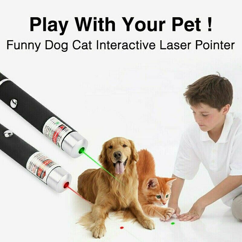 3x Laser Pointer Pen Green Purple Red Light Visible Beam For Cat Dog office Pet