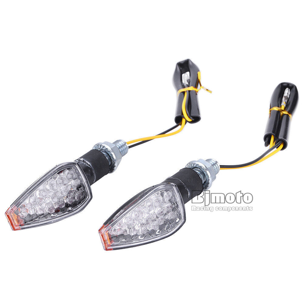 2pcs Universal Motorcycle LED Turn Signal Light Indicators Blinker Amber Lights