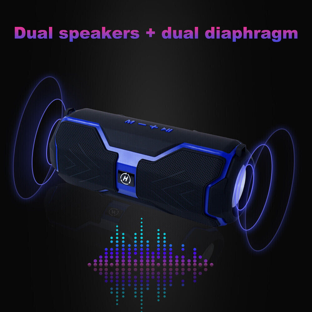 Portable Bluetooth Speaker 5.0 Wireless Powerful Stereo USB TF FM TWS Subwoofer