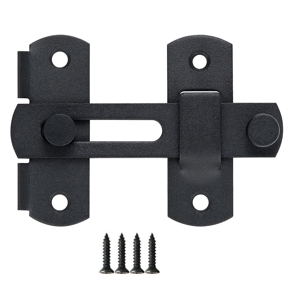 Matte Black Stainless Steel/Gate Latches/Flip Latch Safety Door Bolt Latch Lock.