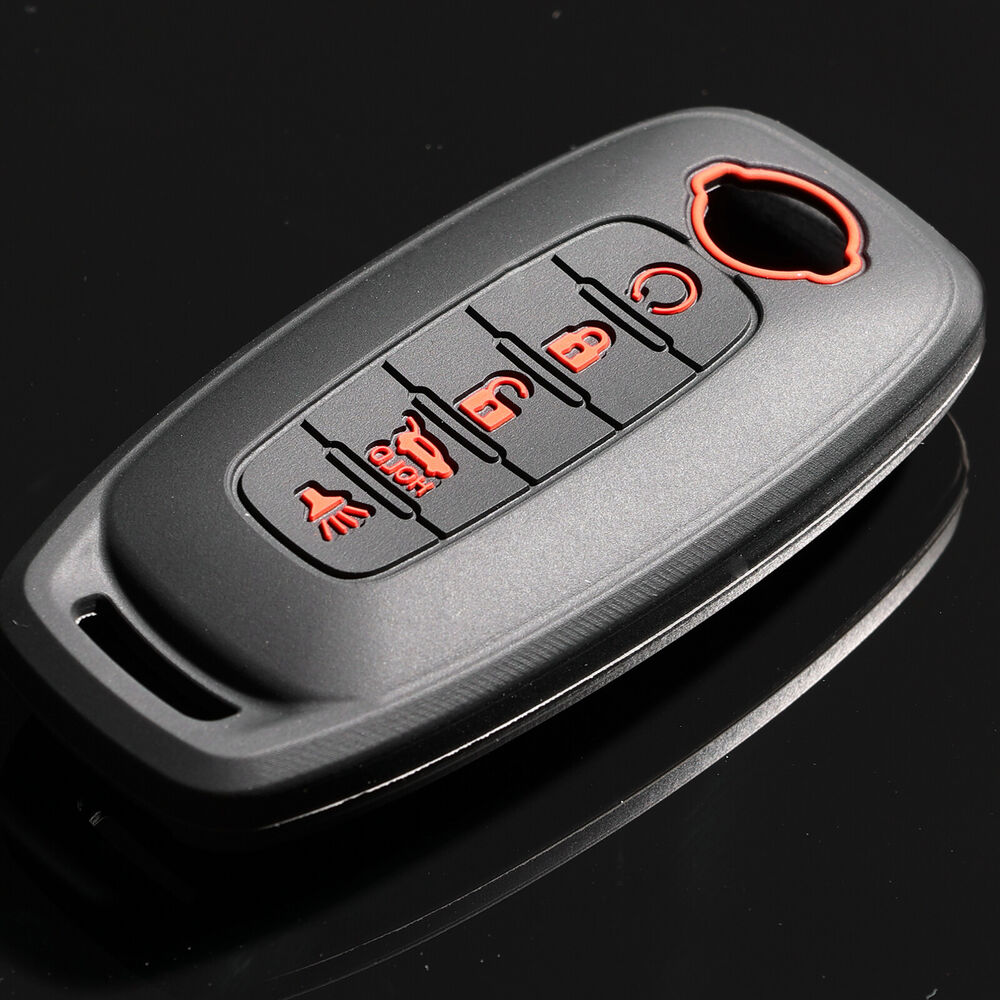 For Nissan Kicks Ariya Rogue Teana 5 button Smart Remote Key Fob Ring Case Cover