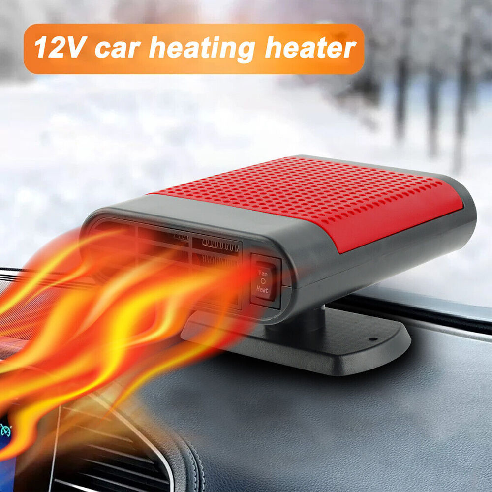 1000W Car Heater Portable Electric Heating Fan Defogger Defroster Demister 12V