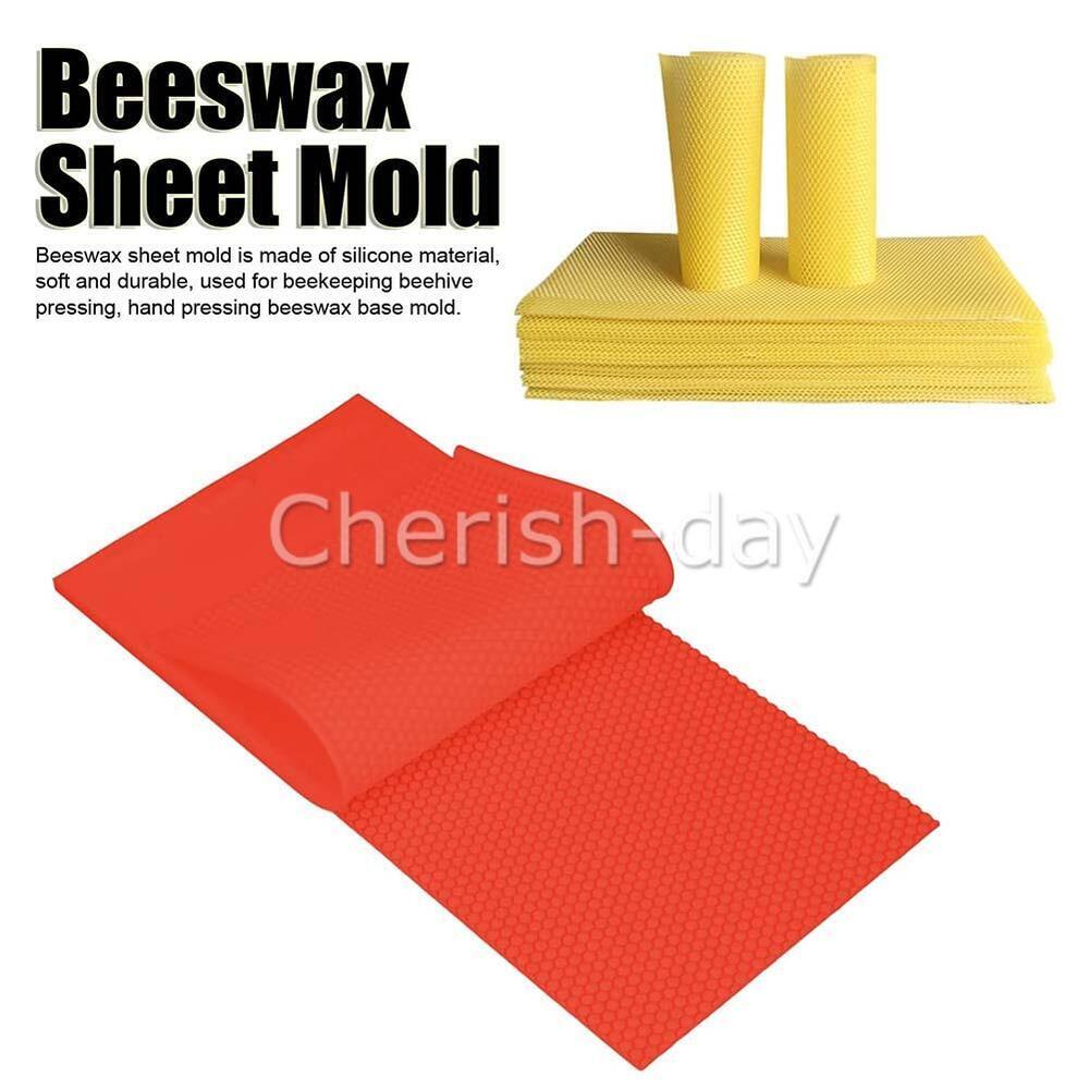 4pcs Beeswax Mold Flexible Beeswax Press Sheet Mould Durable Beeswax Making Tool