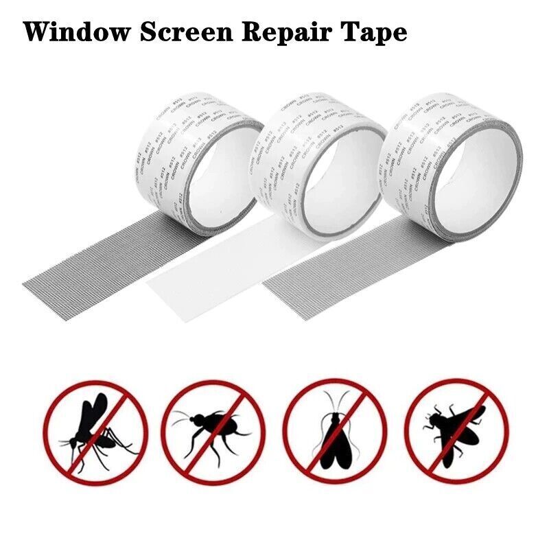 Screen Repair Tape Fly Insect Repellent Strong Window Door Self Adhesive