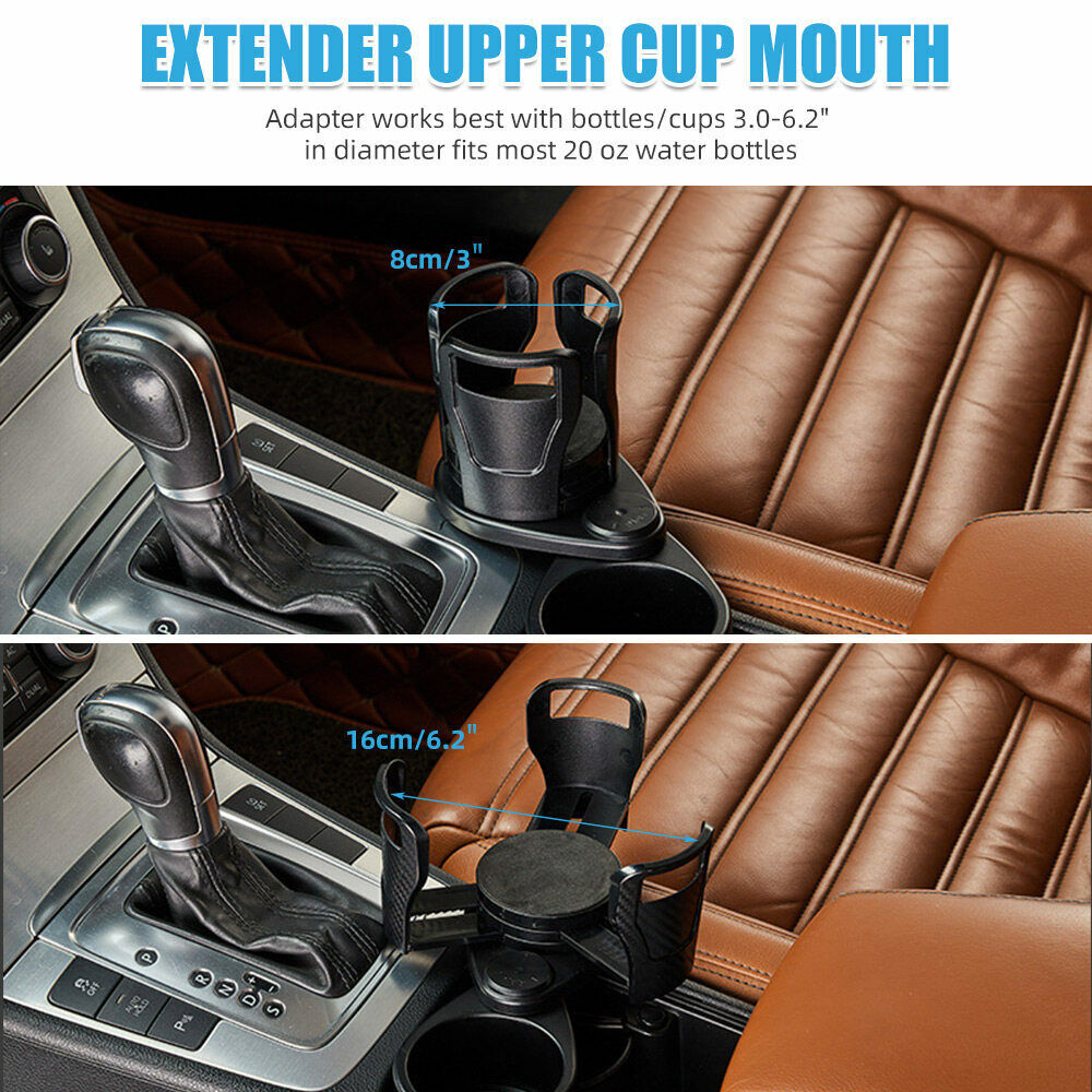 Multifunction Adjustable SUV Car Seat Cup Holder Drink Water Bottles Rack Storag