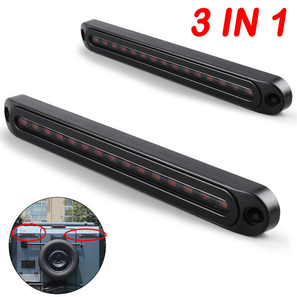 3 in 1 LED Tail Lights UTE Stop Brake Indicator Reverse Lamp Slim Trailer Truck