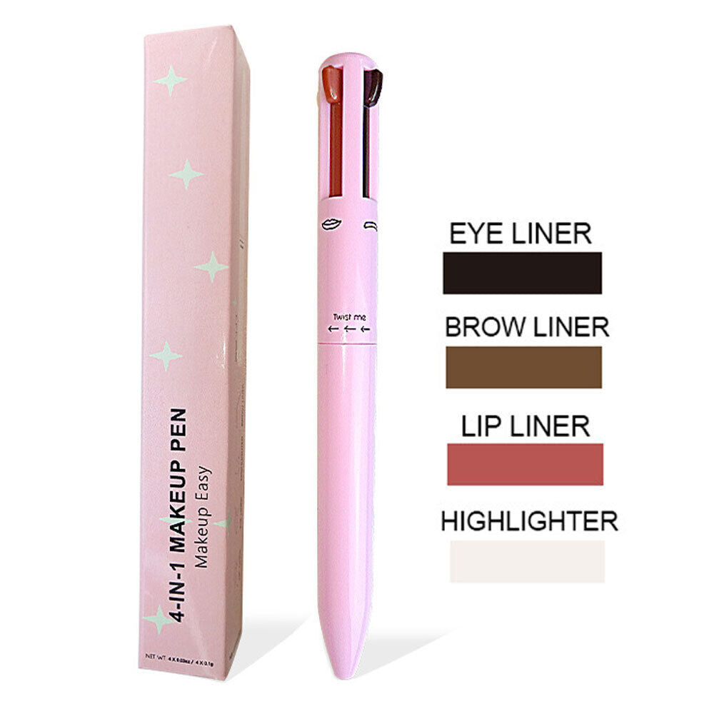 Touch Up 4 in 1 Filler Highlighter Eyeliner Eyebrow Lipliner Makeup Pen 4 Color