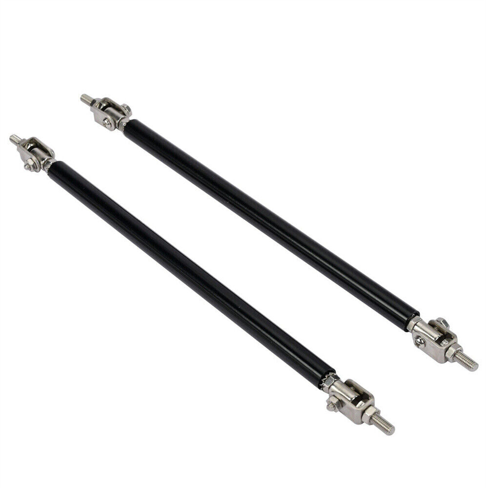 2Pcs Adjustable Front Bumper Lip Splitter Strut Rod Tie Support Bars For Car 200