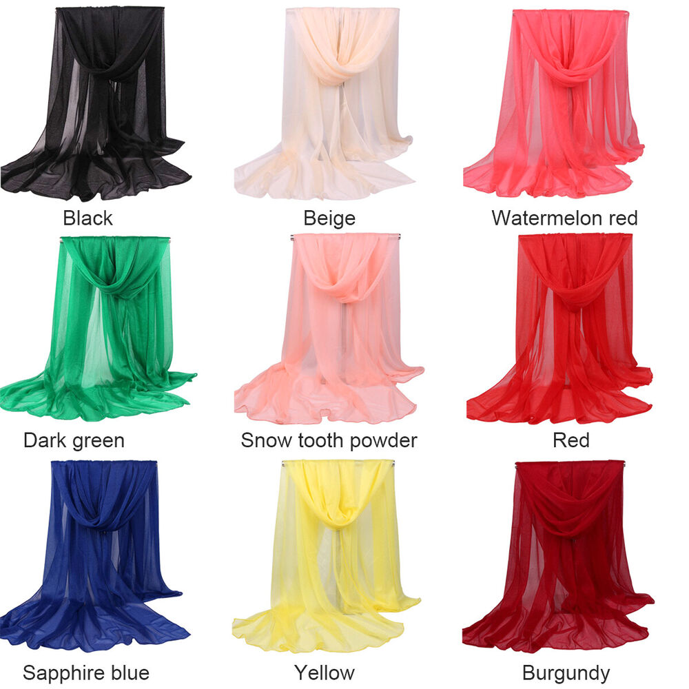 New Bubble Pearl Chiffon Scarf Women Muslim Shawl Headscarf Turban Hijab Scarves