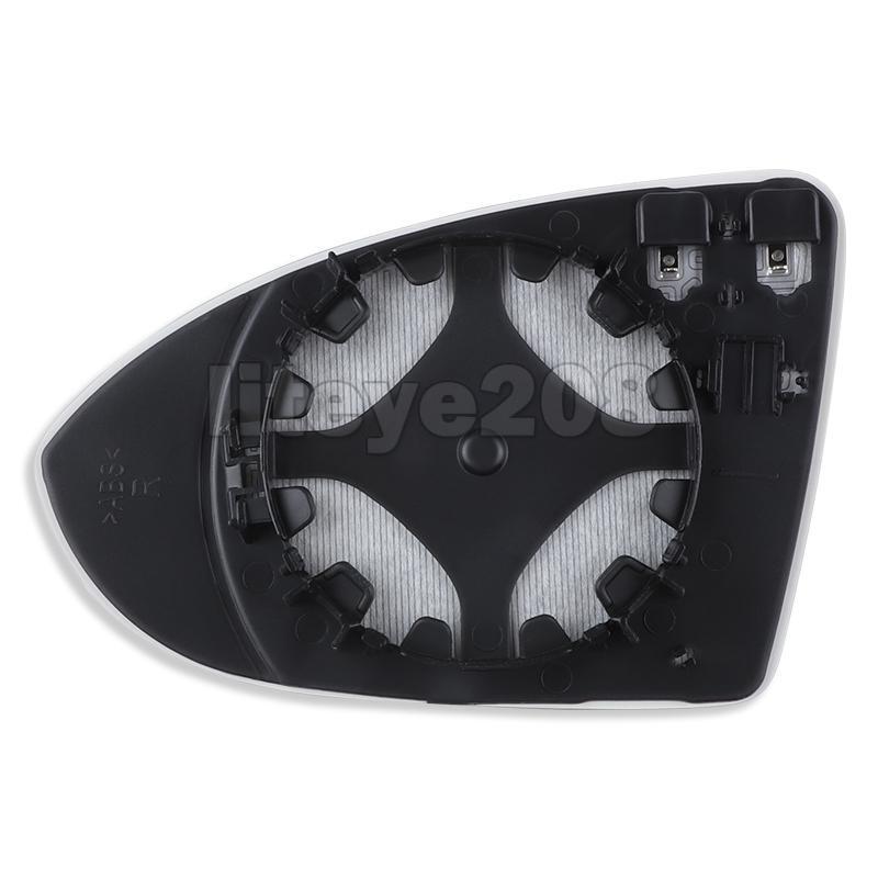 1 x Right Side Mirror Glass for VW GOLF MK7 MK7.5 2013-2018 With Heated Convex Base