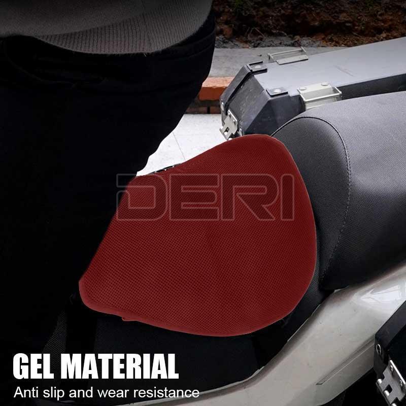 Motorcycle Seat Cushion Pillow Pad Cover Shock Absorb Gel Mat w/sleeve Motorbike