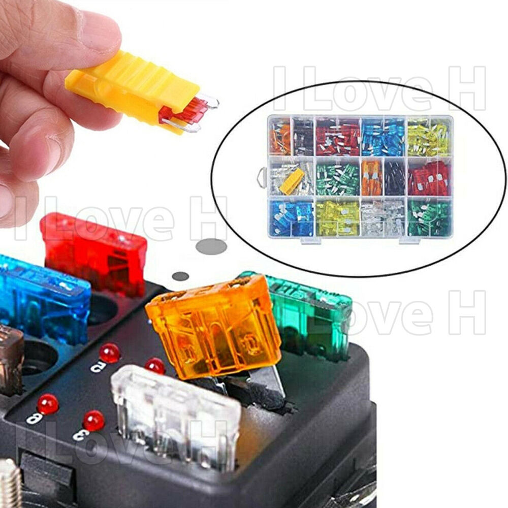 300PCS Car Blade Fuses Assortment Assorted Kit Blade Set Auto Truck Automotive