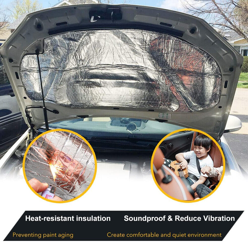 10mm Car Sound Deadener Heat Noise Proofing Foam Insulation Shield Auto FloorMat