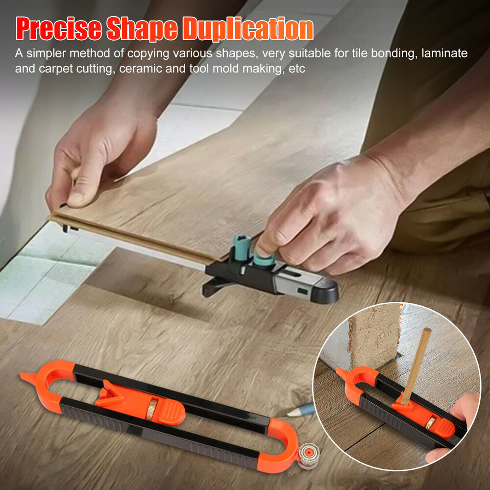 Profile Scribing Tool Contour Gauge Ruler with Lock Precise Carpenter Measure