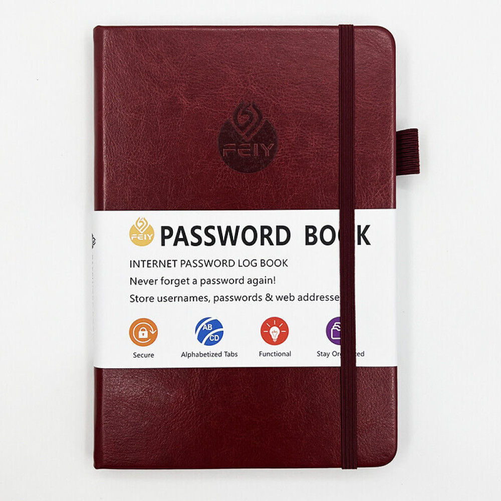 Password Book Hardcover Journal Notebook Internet Address & Password Organizer