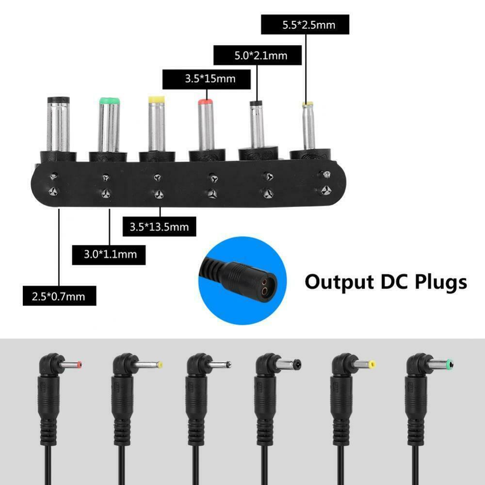 LED Power Supply Adapter 3V/4.5V/5V/6V/7.5V/9V/12V Universal AC/DC Plug-in 30W