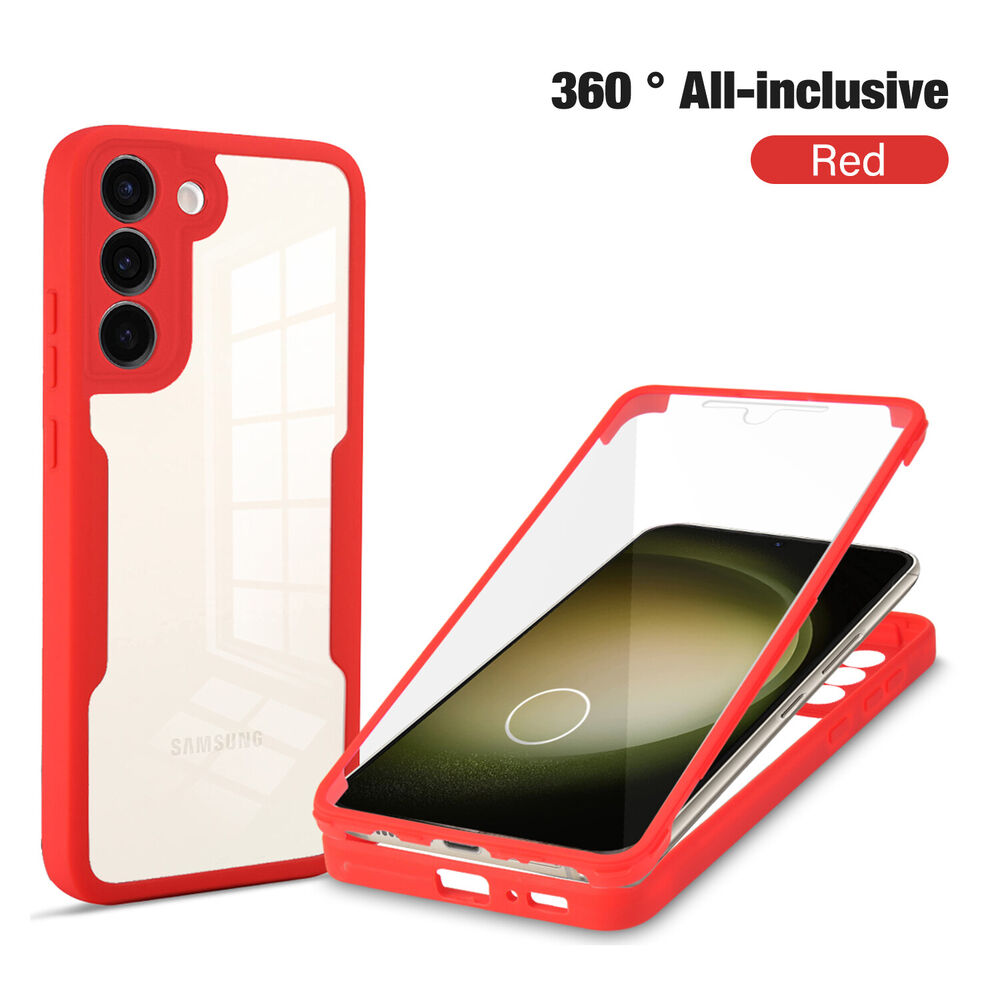 Shockproof 360°Full Body Silicone Case For Samsung S21 S22 S23 Ultra A54 A53 A23