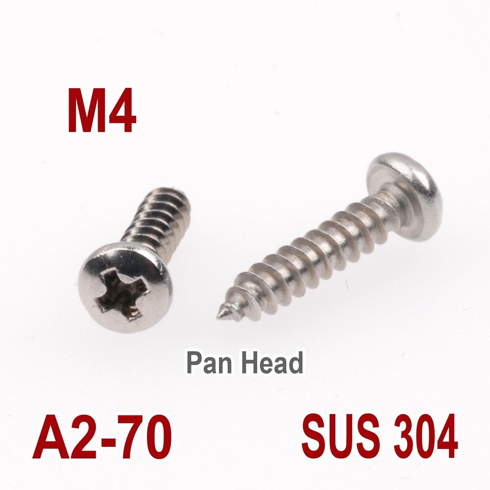 Self Tapping Screws M4 400X Pan Head Drilling Stainless Steel Phillips Kit