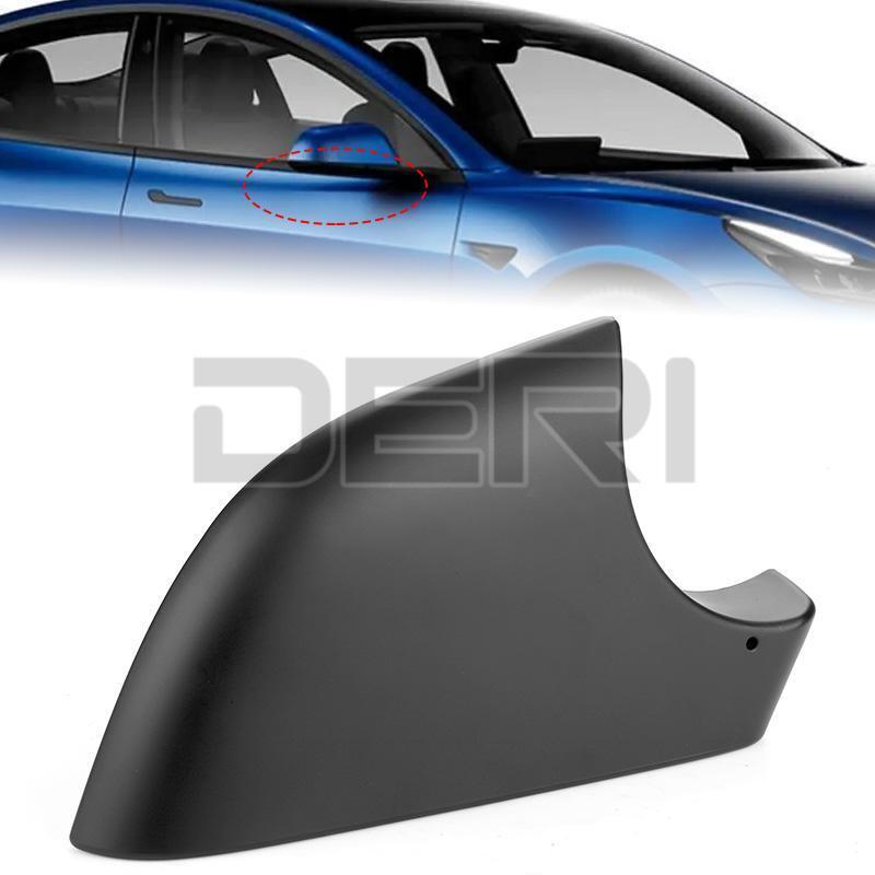 Right Side Door Wing Mirror Cover Lower Holder For Tesla Model 3 2017-2021 Black