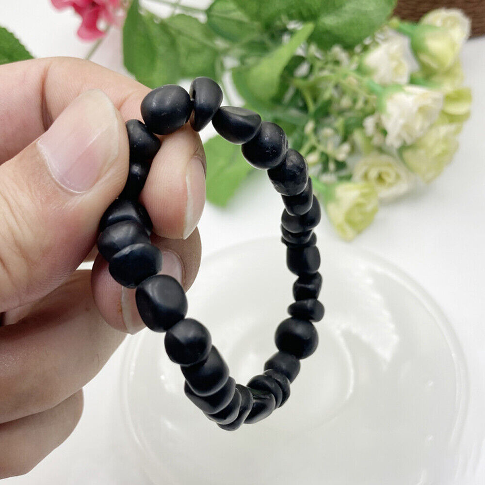 Shungite Bracelet Elite Shungite Bead Bracelet Stretchy Radiation Karelia