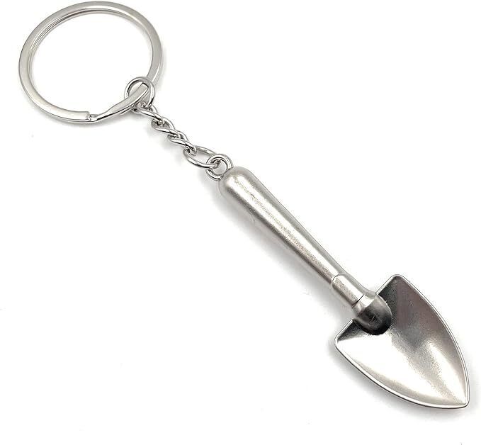 Shovel Keychain Spoon Stainless Steel Scoop Shovel Keyring