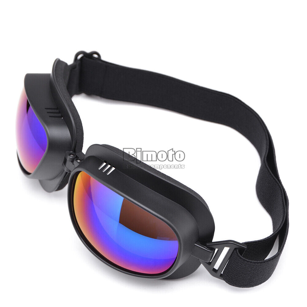 Motorcycle Riding Goggles Aviator Pilot For Harley Cruiser Chooper Scooter A1