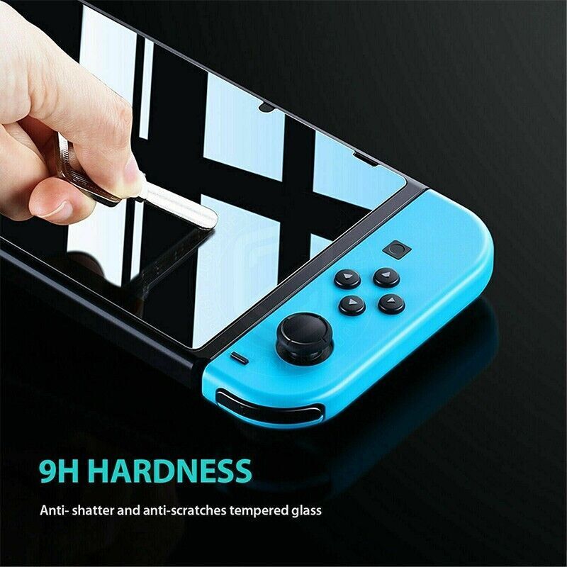 2x For Nintendo Switch Screen Protector 9H Full Cover Tempered Glass