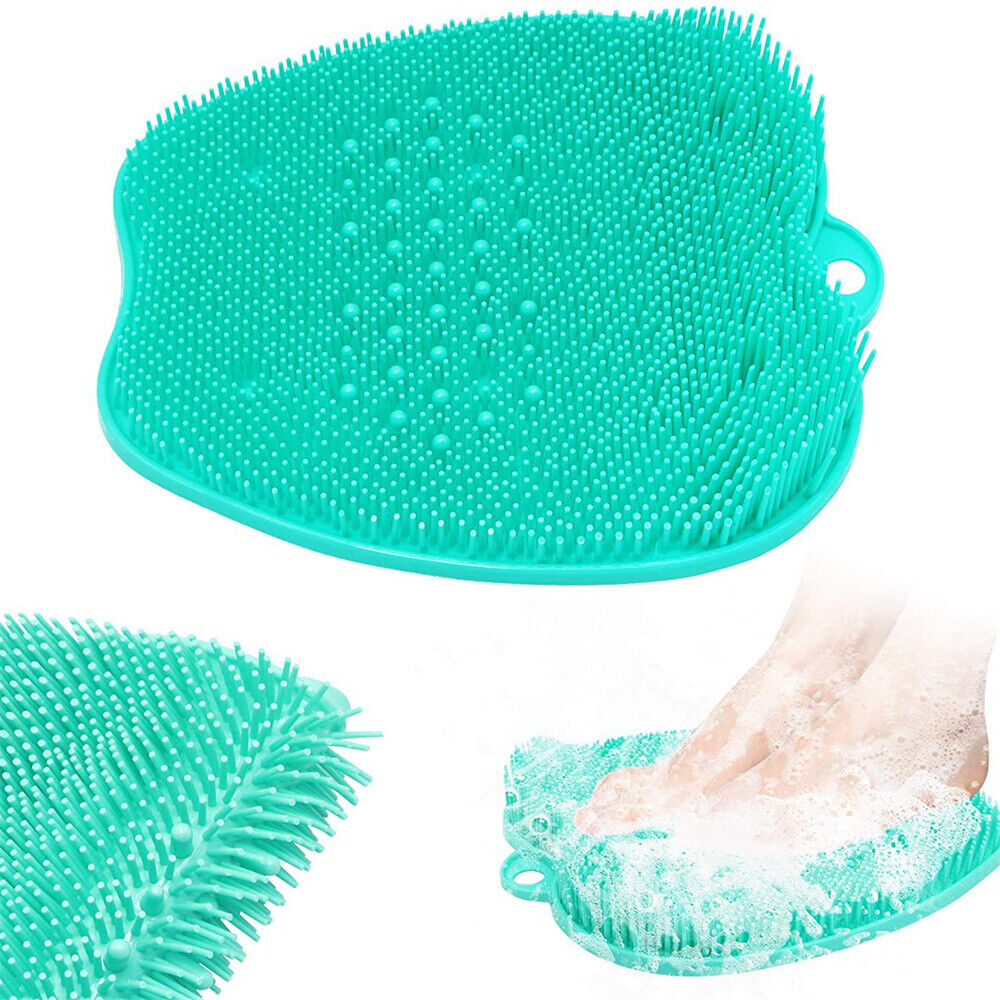 Foot Back Body Scrubber Massager Pad Shower Bath Exfoliating Brush Cleaning Mat