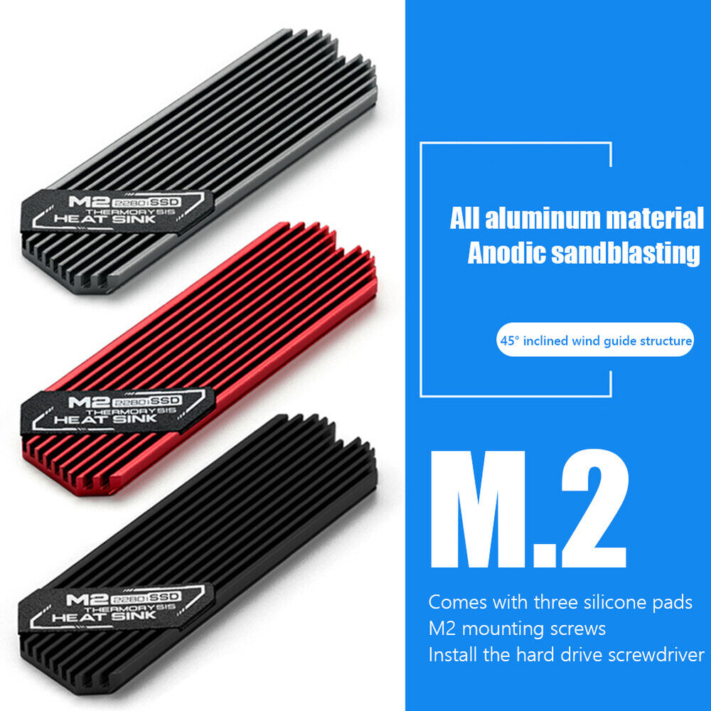 Ultra-thin M.2 Solid State Hard Disk Heatsink Aluminum Alloy Cooler Cooling