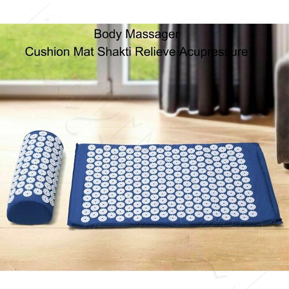 Massage Acupressure Mat Yoga Shakti Sit Lying Mats Cut Pain Stress Soreness NEW