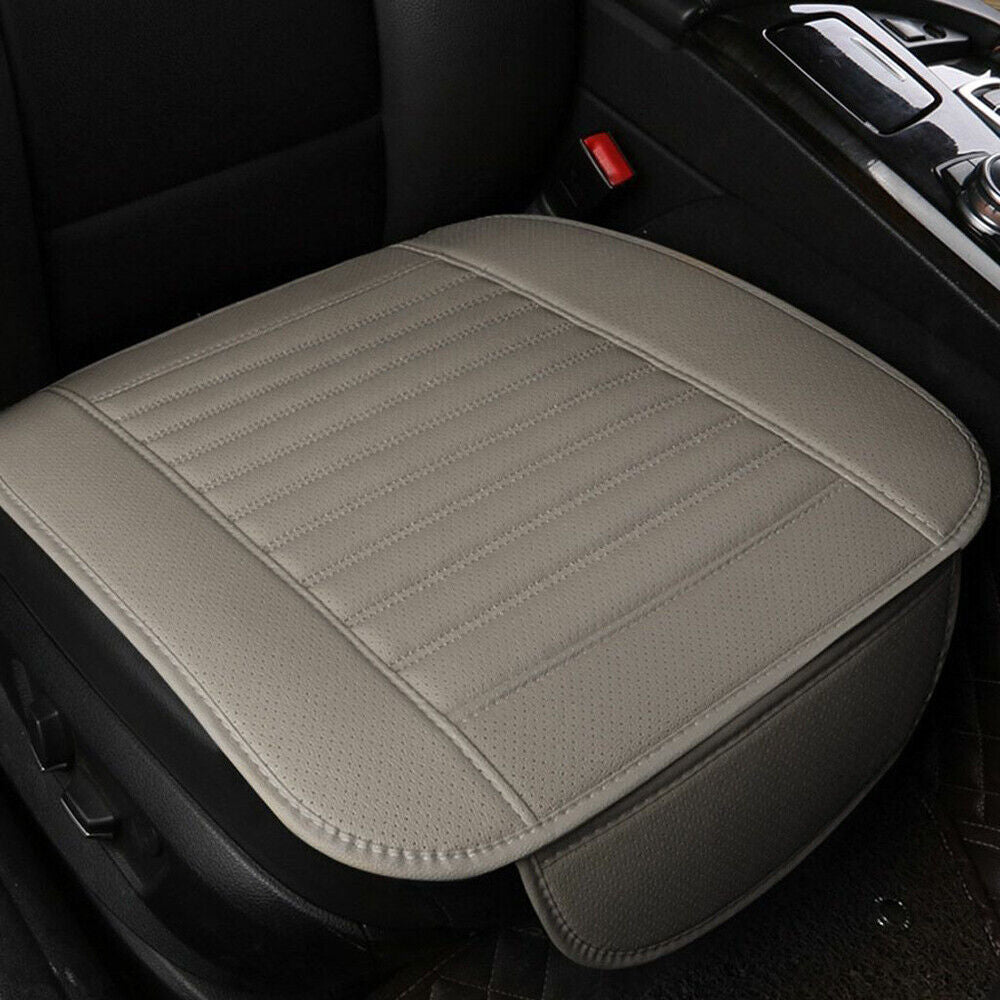 Universal Car Front Seat Cover-Breathable Leather Pad Cushion Surround Protector