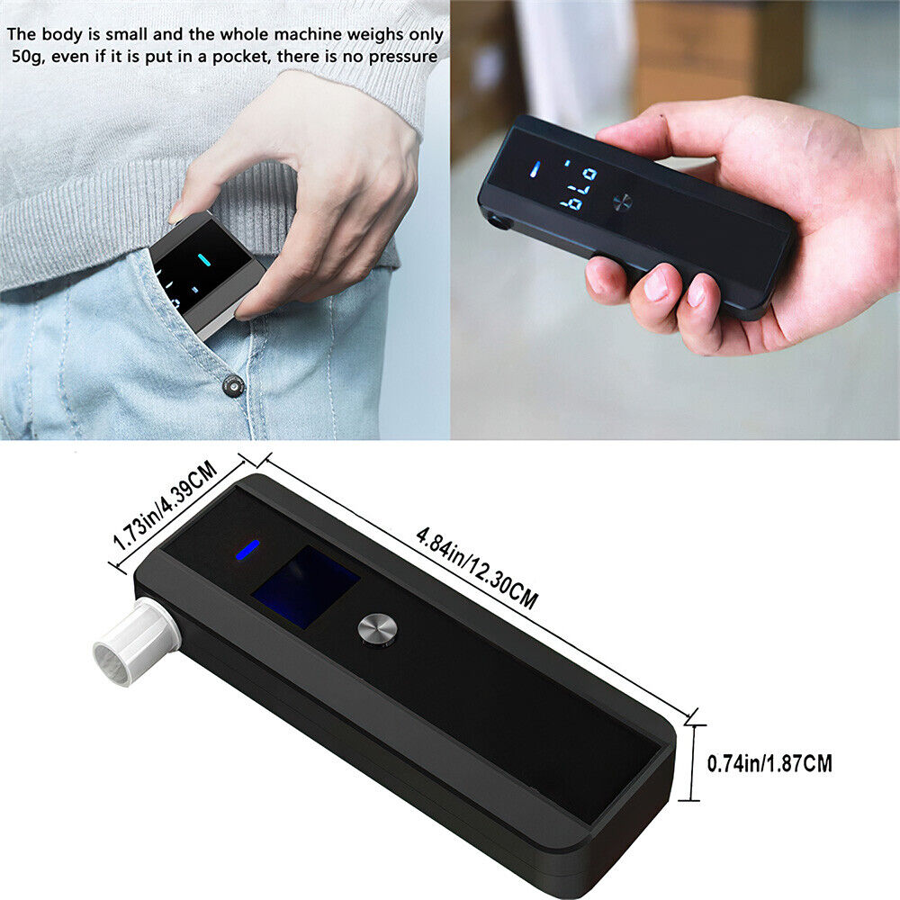 Portable Digital Alcohol Breathalyser Personal Breath Breathtester LCD Tester