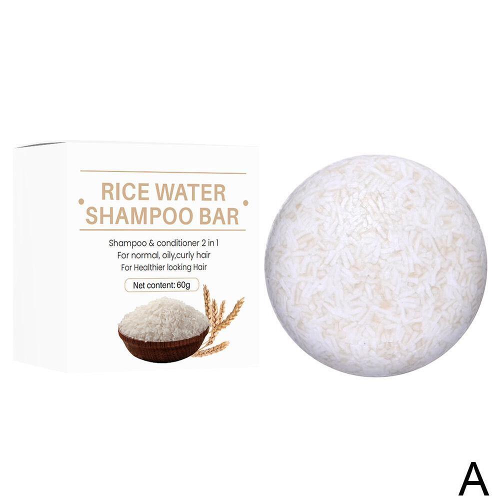 Rice Shampoo Soap Bar Moisturizing Anti-Hair Loss Fast Hair Regrowt h 2024